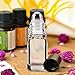 Jucoan 40 Pack 5ml Glass Essential Oil Roller Bottles with Stainless Steel Roller Ball, Leakproof Refillable Glass Roll-on Bottles for Travel Perfume Sample, 5 Droppers