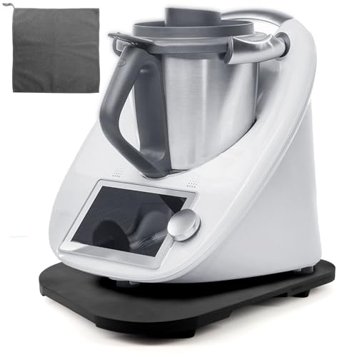 Scettar Tabla Deslizante para Thermomix TM5/TM6, Bambú Base para Thermomix con Ruedas, Base...