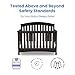 Delta Children Emerson 4-in-1 Convertible Crib - Greenguard Gold Certified, Dark Chocolate