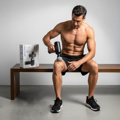 Image of KRIPARA SALES Kripara Sales Professional Deep Tissue Percussion Massage Gun-multi-head Muscle Massager for Pain Relief, Athletes & Body Relaxation - Portable Cordless Electric Handheld Massager With 9 Attachments (4 IN 1 Percussion Massage Gun)