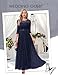 BeryLove Formal Dresses for Women Vintage Lace Wedding Guest Dress Fashion Boat Neck Long Party Dress Elegant Long Sleeve Cocktail Dresses 7049 Navy XS