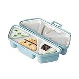 Molde triangular de bolas de arroz de 6 rejillas, para hacer sushi, herramienta para hacer bolas de arroz con múltiples compartimentos para preparación de algas marinas y sushi