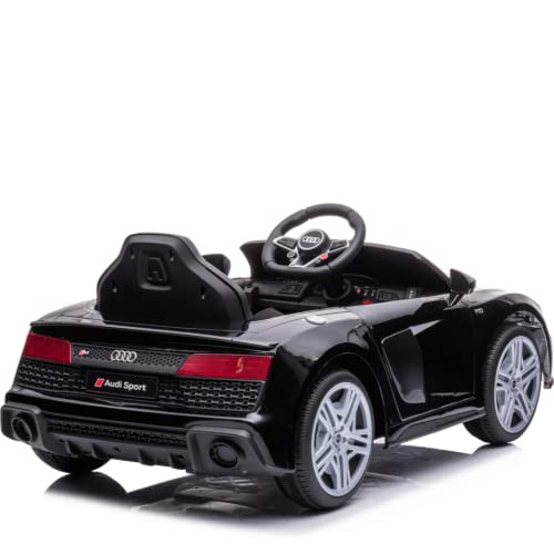 FINOOS Kinderauto A.u.d.i R8 12V Elektroauto mit 2,4 Ghz Fernbedienung, Kinderfahrzeug mit Musik, 2,5-5 km/h… – Bild 5