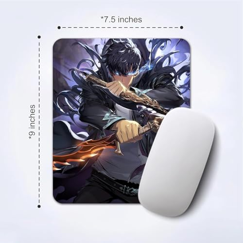 Image of Mouse Pad with Design, 24 x 20 cm, 3mm Thick Rubberised Base Mouse Pad for Computer, PC, Laptop (Anime - 7)