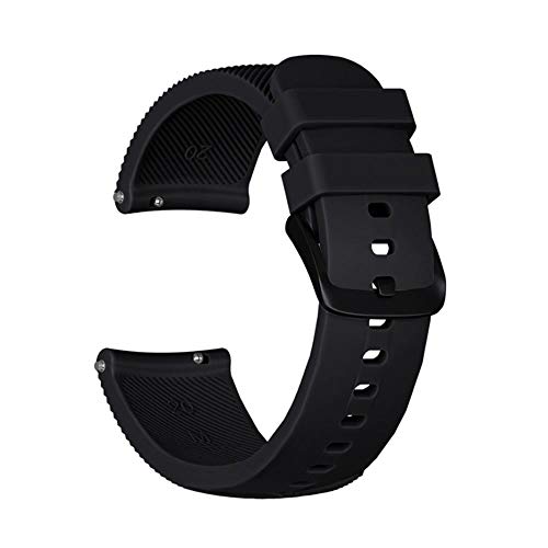 Pulseira 20mm Silicone compatível com Samsung Gear Sport R600 - Galaxy Watch Active 1 e 2 - Galaxy W