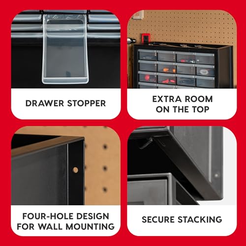 image for Iris Ohyama IRIS USA Plastic Drawer Storage Organizer, 24-Drawer Teach