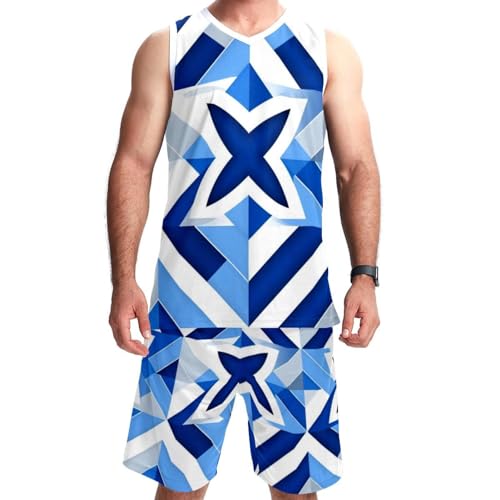 Uniforme équipe Israël grande taille 5XL basket-ball avec poche