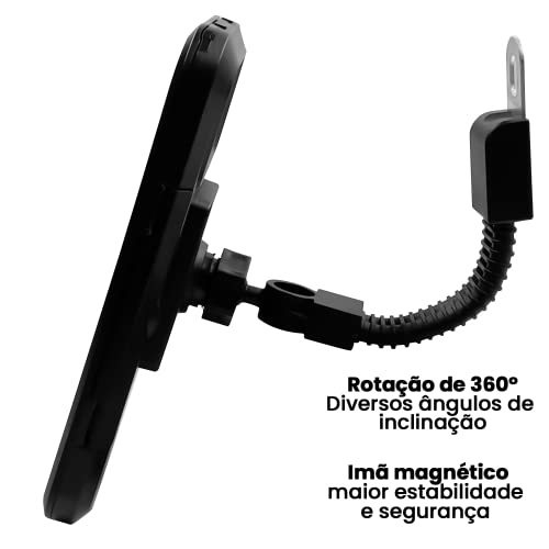 Suporte Universal Capinha Moto Com Carregador Usb Garra X Celular Moto Seguro Articulado Multifuncio