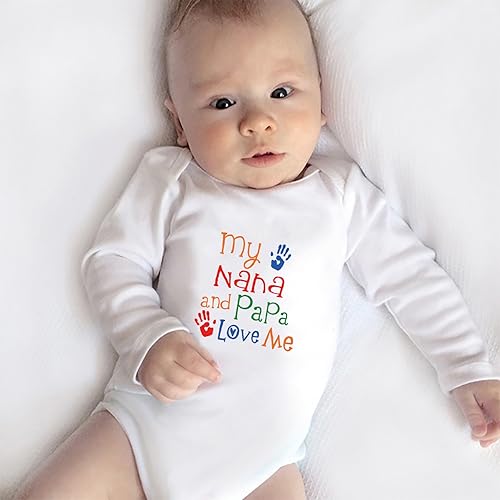 My Nana And Papa Love Me Baby Bodysuit Long Sleeve Baby Boy Romper Newborn Outfit4