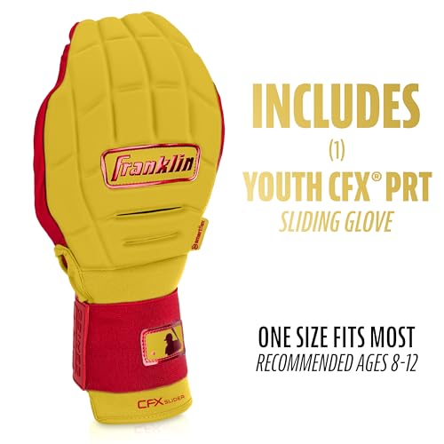 Franklin Sports MLB CFX PRT Sliding Mitt - Youth - Yellow + Red - image 9