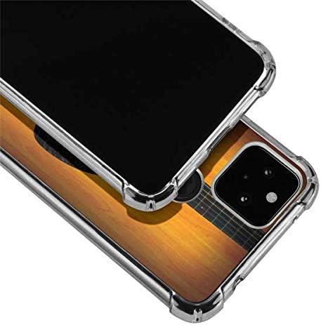 Skinit Clear Phone Case Compatible with Google Pixel 4a 5G - Wood Guitar Design