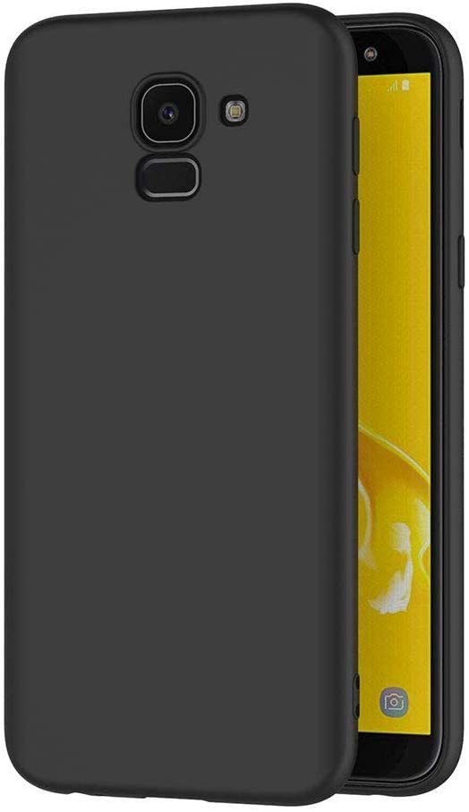 Image of FitSmart Shockproof Flexible Back Cover for Samsung Galaxy J6 / J600F /DS / J600G /DS - Black
