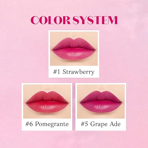 Image of ETUDE Dear Darling Water Gel Luminous Lip & Cheek Tint Most Loved Shades| Long Lasting, Waterproof, Smudgeproof |Korean Makeup|Strawberry, Red Grapefruit, Grape- Pack of 3