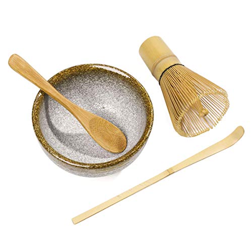 Japanese Matcha Tea Set of 7,With100 Prong Matcha Whisk, Whisk Holder,Traditional Scoop - Image 2