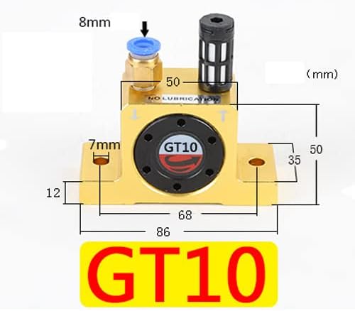 Miniatura 3 de GT10 vibrador neumático de la turbina de aire G 18" serie de oro de los vibradores neumáticos industriales GT-10 de la turbina