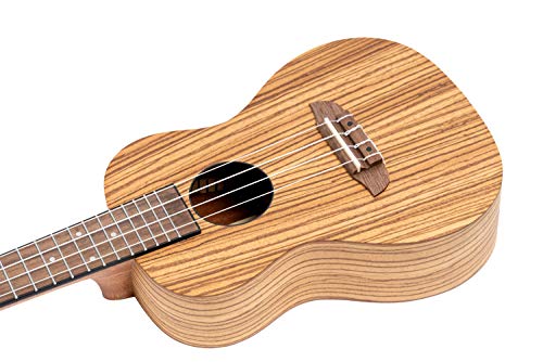 ORTEGA Ukulélé Concert Gaucher Série Timber – Zebrawood Naturel + Housse luxe (RFU11Z-L) - Les Beatles, Paul McCartney, John Lennon, RIngo Starr, George Harrison ORTEGA Ukulélé Concert Gaucher Série Timber - Zebrawood Naturel + Housse luxe (RFU11Z-L) – Image 5