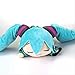 N 25cm Mignon Anime Dessin Animé Vocaloid Hatsune Miku Sourire Bave Couché Debout Jouets en Peluche Doux en Peluche Oreiller Poupée Bave