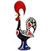 Galos 8 Inch Good Luck Portuguese Rooster Barcelos Metallic Figurine for Kitchen Decor (Black)