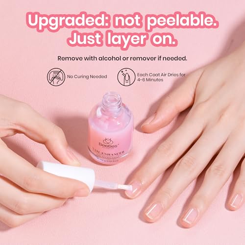 image for beetles Gel Polish Beetles Nail Strengthener, Air Dry Pink Neutral Nai