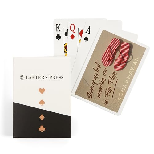 Lantern Press Kona Hawaii Baraja Póker 52 Cartas Adultos