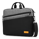 bagasin Borsa a Tracolla per PC, Borsa Messenger per Porta Laptop 15 15,6 16 Pollici, Custodia per PC Computer Portatile, Valigetta Tessuto Idrorepellente, Imbottita e Leggera