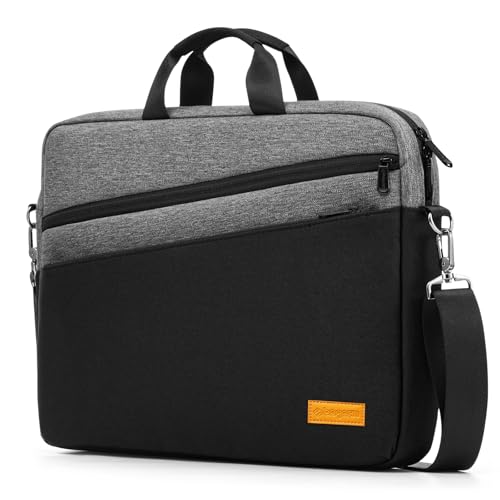 bagasin 15 15.6 16 Inch Laptop Shoulder Bag Case, Water-Repellent Business Briefcase