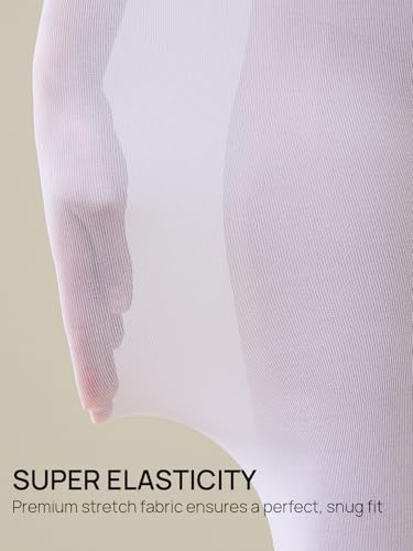 Image of MANZI Tights for Women Solid Color Pantyhose Colored Semi Opaque Footed Tights Soft Stretch High Waist Stockings 70 Denier