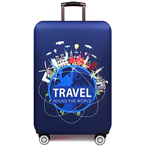 TRAVEL KIN Thickened Luggage Cover, 18/24/28/32 Inch Suitcase Spandex Protective Cover (XL-29-32 inch)