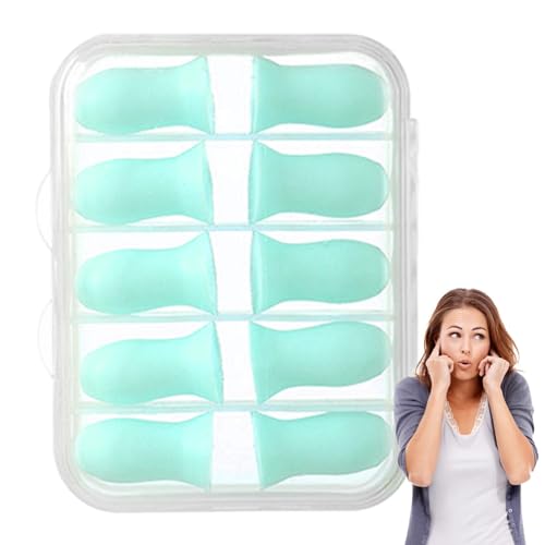 睡眠用耳栓 ノイズキャンセリング,睡眠用耳栓 | 10 個の耳栓ノイズブロック | 旅行、勉強、仕事、睡眠用のポータブルトラベル耳栓男性、女性用