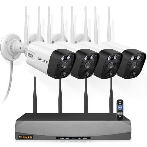 Image of (2026 Update) 5MP Wireless WiFi Outdoor Security Camera System with Dual Antenna Cameras, 55% Stronger Signal, 130 Wide Angle, 2-Way Audio, No Monthly Fee, Home Security System
