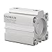 Baomain SDA32x30 Compact Thin Air Cylinder,1.26 inch(32 mm),Stroke 1.18 inch(30 mm), Double-Acting, Single Rod, Aluminum Body for Small Machinery and Industrial Automation