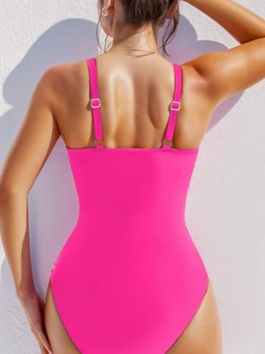 Sexy Mesh Tummy Control Full Coveragel One Piece Bathing Suit for Women2