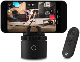 Pivo Pod with Remote Control - Auto Tracking Smartphone Holder & Tripod Mount for Fitness Creators and Active Users with 360° Handsfree Video Recording