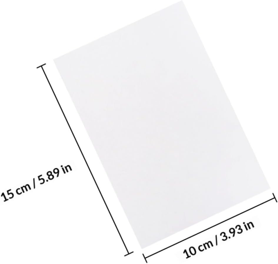 Beavorty 150 Sheets White Translucent Tracing Paper DIY Sketching Transfer Copy Paper for Art Drawing Engineering Printing, 15x10cm, 3 Packs (150pcs)