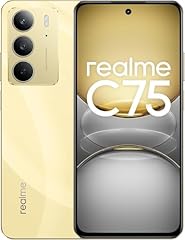 realme C75 Smartphone 8+256GB, Resistenza Ultra alla Polvere e all'Acqua IP69, Vetro ArmorShell, Batteria 6000mAh, Fotocamera con AI da 50 MP, Display da 6,72" con 90 Hz, Oro (nessun adattatore)