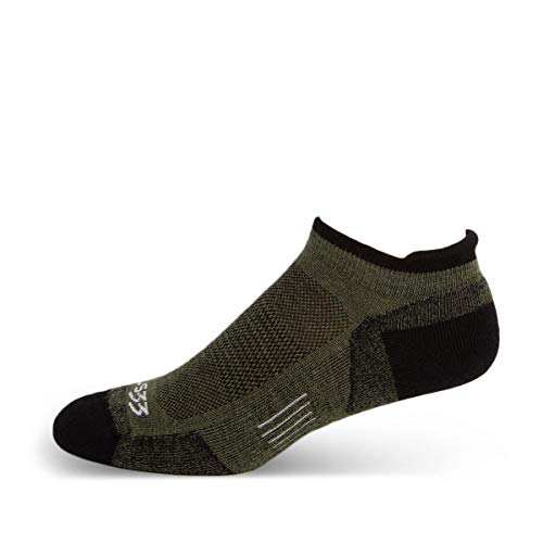 USA Made - No Show Socks - Running Socks - Merino Wool - Mountain Heritage