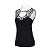 Chen Women Sleeveless Vest Tank Tops Blouse Stand Collar T-Shirt