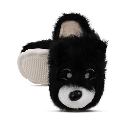 Image of VRITRAZ Soft Comfy Fur Indoor Outdoor Soft Bottom Fur | Anti Skid | Lightweight Winter Slipper, Warm House Chappal