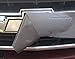 Qbc Craft Chevy Bowtie Emblem Overlay (3 Pack) Grey 3M Carbon Fiber Cut-Your-Own Car Wrap Kit DIY GM Symbol Logo Grille Easy to Install 12” x 4” Sheets (x3) Gray