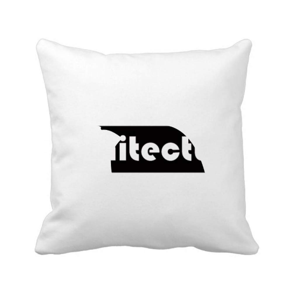 Coussin carré noir architecture ananas housse déco salon moderne géométrique