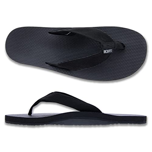 Nu-pieds Scott Hawaii Haleiwa homme noir 45 d'une grande résistance