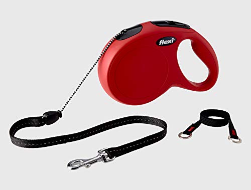 flexi® Classic M Seil 8 m rot, Roll-Leine für Hunde bis 20 kg
