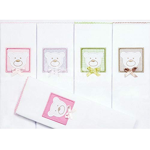 Biramar Baby Conjunto 5 Fraldas Para Bebê Cremer Luxo Premiere Colors Menina Multicor