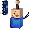 Solvère Car Air Freshener for Men | Perfume Style Freshener with Solvère Fragrance | Strong Freshener with Odour Eliminating Technology with Vent Clip | Car Air Freshener by Perfa