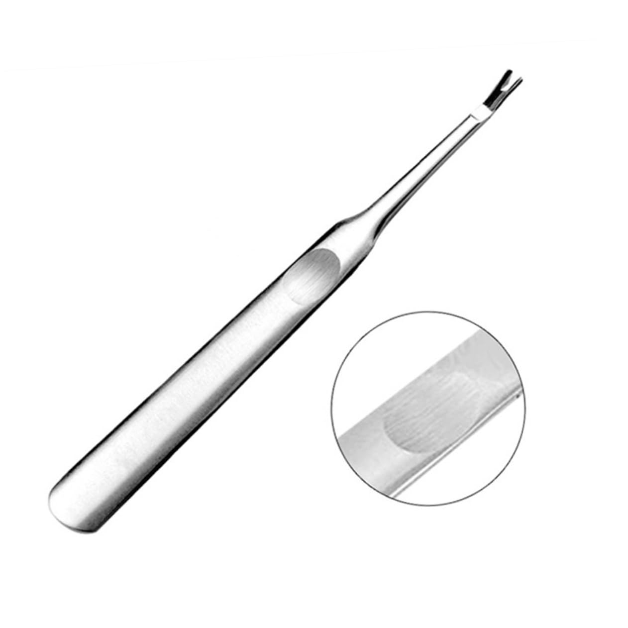 Outanaya 2-pack Cuticle Fork Trimmer Nail Cuticle Remover Tool Blade V-shape Design