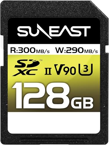 SUNEAST SDXCカード 128GB 最大300MB/s UHS-II V90 U3 pSLC 4K 8K ULTIMATE PRO プロフェッショナル メモリーカード SE-SDU2128GA300