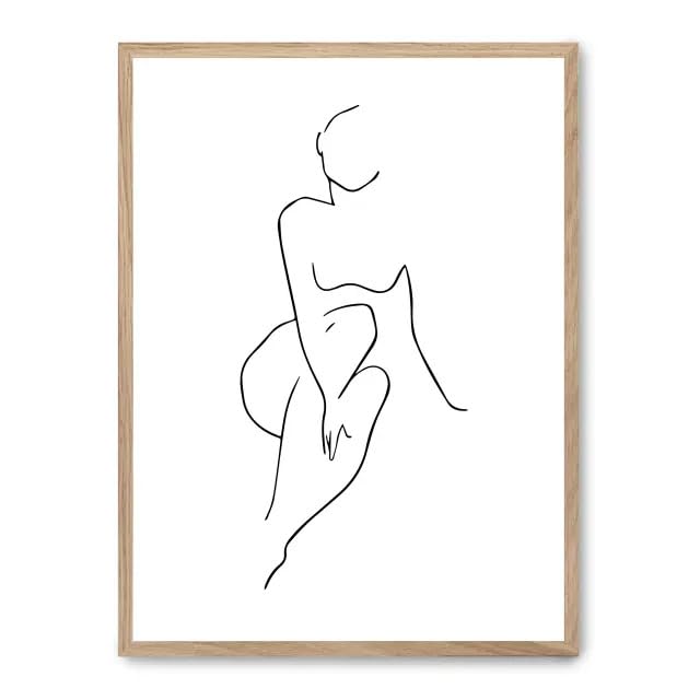 Cuadro woman line art i_FASE5 : habillez vos murs vides avec ce tableau chic