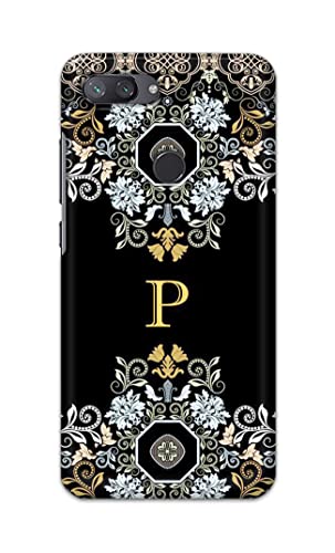 Image of Printed Hard Back Cover Case for Mi 8 Lite | Mi 8 Youth | Mi 8X Back Cover (Alphabet P) -1803