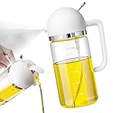 【2-in-1 Ölsprüher Für Speiseöl & Ölsprüher】Die Ölflasche besteht aus einer Kombination von Sprüh- und Gießmodus, die beiden Modi können frei umgeschaltet werden, mehrere Verwendungen, geeignet für verschiedene Szenarien.
