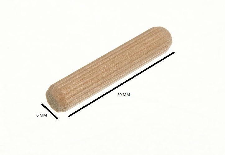 Chevilles cannelées en bois dur M30 mm contre les meubles instables et fixations fragiles